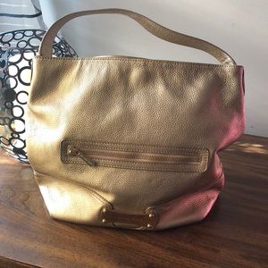 Michel Kors gold leather